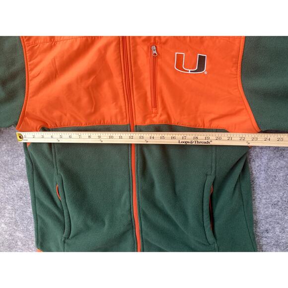 UF Fleece Sweater University of Miami Mens XL Football Zip Up College Merch - Picture 5 of 6